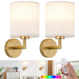 Battery Operated Wall Sconce Set of 2,Rechargeable Wall Lights with Remote Control,Wireless Wall Sconces with 3000mAh Detachable
