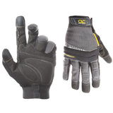 Custom Leathercraft125L Handyman Flex Grip Work Gloves, Shrink Resistant, Improved Dexterity, Tough, Stretchable, Excellent Grip