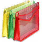 Eclet Transparent A4 Size Document File | Storage Bag With Snap Button For Certificates/Legal Documents | Set Of 3| Plastic Bags
