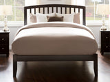 Atlantic Furniture AR8821001 Richmond Platform Bed with Open Foot Board, Twin, in Espresso