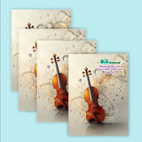 3 In 1 Notebook | Set Of 4 | Two Line + Four Line + Maths Line Notebooks | Soft Bound 3In1 School Notebooks For Kids | 172 Pages
