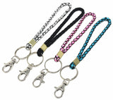 Braided Wrist Strap Key Chain For Key, Handbag, Wallet (4 Pack Mixed)