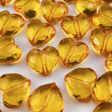 YHYPOCI 50pcs Acrylic Heart Beads 20mm Heart Shape Loose Bead for Making Bracelet Necklace Jewelry Making Craft(Orange)