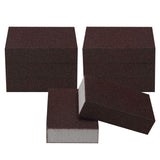uxcell 8pcs Scouring Pads NonScratch Scouring Sponge Scrub Pads 4inch x 2.8inch For Scouring Kitchens, Dishwashing, Brown