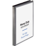 Business Source Sparco Round Ring View Binder, 1/2 Inches Capacity, 11 x 81/2 Inches, Black (SPR19550)
