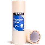 TapeManBlue Clear Transfer Tape for Vinyl - 12 x 100 Roll, Made in USA, Premium Vinyl Transfer Tape with Medium to High Tack Ad