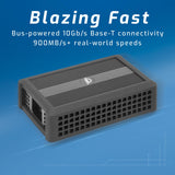 OWC Thunderbolt 3 10G Ethernet Adapter, for High-Speed Network Connections, RJ45 Port Supports 10Gb/s, 5Gb/s, 2.5Gb/s, 1Gb/s and