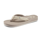 cobian Women's Braided Bounce Sandal,Cream,8 M US