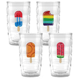 Tervis Ice Popsicle Collection Made in USA Double Walled Insulated Tumbler Travel Cup Keeps Drinks Cold & Hot, 10oz Wavy - 4pk, 