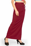 Shasmi Women Solid Saree Shapewear (Soft Shapewear) (2Xl, Maroon)