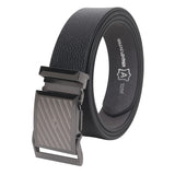 Sunshopping MenS Genuine Leather Belt | H Pin Buckle & Auto Lock Buckle | Formal & Casual Wear Black (Size_36)