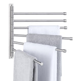 KES Swing Out Towel Bar, 6-Bar Folding Arm Swivel Hanger Bathroom Storage Organizer Wall Mount Rustproof 13 Inch SUS 304 Stainle
