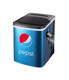 Curtis Pepsi 26 Lbs Stainless Steel Ice Maker Built In Bottle Opener Blue Ice147Pep -Like New