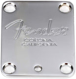 Fender Standard Guitar Neck Plate,Chrome