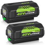 6000mAh High Capacity 40 Volt Replacement for Ryobi 40V Battery Compatible with Ryobi 40 Volt Lithium Battery OP4026A OP4015 OP4