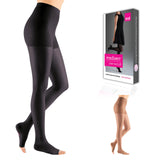 mediven sheer & soft for Women, 3040 mmHg Panty Open Toe Compression Stockings, Ebony, IIIStandard