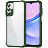 HOOMIL Case for Samsung Galaxy A15, Non-Yellowing, Drop Protection, Anti-Scratch Transparent Hard Back Phone Cover - Green