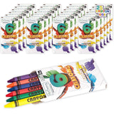 ArtCreativity Crayons Bulk Set - 75 Packs, 450 Total - Kids Crayons in 6 Colors - Classroom & Party Favors