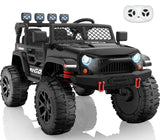ARBELI 24V 2 Seater Kids Ride On Toy, 4x200W, EVA Tires, Electric Truck Car w/21 Wide Seat, Remote Control, 4WD, 4.5Mph, 4 Wheel
