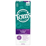 Toms of Maine Whole Care Natural Toothpaste with Fluoride, Spearmint, 4 oz. (Packaging May Vary)
