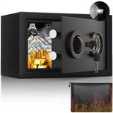 35-Min Real Fireproof Safe, 27.6H Large Safe Box, Heavy Duty Fire Safe with Combination Lock, Alarm System, Removable Shelves, S