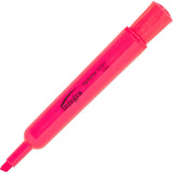 Integra 33321 Desk Highlighter, Chisel Tip, 12/PK, Fluorescent Pink