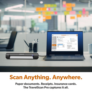 Ambir TravelScan Pro 600 (PS600-AS) Simplex Document Scanner and Card Scanner