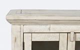 Jofran Inc. Rustic Shores Coastal Distressed Acacia Credenza Cabinet With Storage