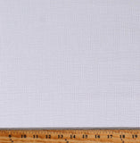 Seersucker White Light Weight Polyester/Cotton Blend Fabric by The Yard (4466C-6G)