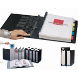 Itoya P40 Springpost Binder with 4 Paper Capacity, Black.