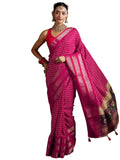Libas Women'S Silk Blend Saree (16058R_Pink)