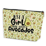 Azteoiz Cute Avocado Makeup Bag, Avocado Stuff, Girl Gifts for Women Female Girl Sister Friend Graduation Friendship Birthday Gi
