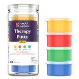Special Supplies Therapy Putty for Kids and Adults Resistive Hand Exercise Stress Relief Therapy Putty Kit, Set of 4 Strengths