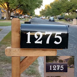 Diggoo 6 Reflective Mailbox Numbers Sticker Decal Die Cut Elegant Style Vinyl Number Self Adhesive 22 Pcs for Mailbox, Signs, Wi