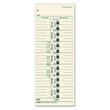 Tops 1256 Acroprint/Cincinnati/Lathem/Simplex/Stromberg Time Card 3 1/2 X 9 (Box Of 500)