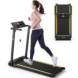 UREVO Walking Pad Treadmills for Home Office, Under Desk Compact Design Treadmill Portable Walking Pad Treadmill with Remote Con