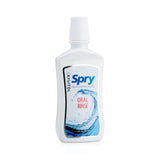 Spry Xylitol Mouthwash Fluoride Free, Oral Rinse with Enamel Support, Natural Cool Mint 16 fl oz (Pack of 1)