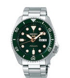 SEIKO SRPD63 Automatic Watch for Men 5 Sports Forest Green Dial, Day/Date Calendar, LumiBrite Hands & Markers, and Rotating 