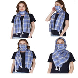 Tolexo Export Quality Cotton Multi Color Scarf For 12 Yrs And Above (Blue)