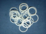 Cbadni Decor Plastic Curtain Rings Eyelet Rings Lock Transparent (1.5 Inches), Pack of 75 Pcs