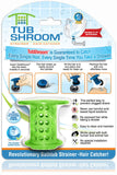 TubShroom Tub Drain Hair Catcher Strainer, Green - Drain Protector and Hair Catcher for Bathroom Drains, Fits 1.5- 1.75B
