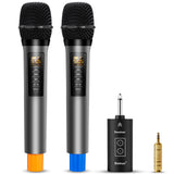 Bietrun Wireless Microphones with Echo,Treble,Bass&Bluetooth,160FT Range,Portable UHF Handheld Karaoke Dynamic Microphone System