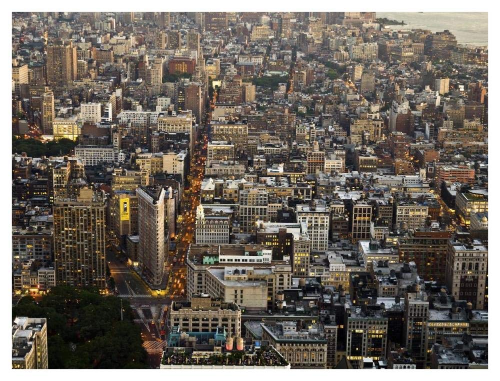 Aerial View Of Manhattan, Nyc-Paper Art-42,,X32,,