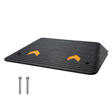 VEVOR 4 Rise Rubber Threshold Ramp for Doorway,Door Ramp with Non-Slip Textured Surface,33069lbs Load Capacity, Rubber Curb Ramp