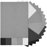 Sinmoe 100 Sheets 5 Shades Cardstock Paper 8.5 x 11 Inches 180gsm Solid Core Printer Paper for Scrapbooking DIY Arts Crafts Maki
