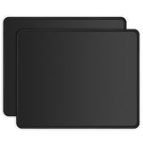 ITNRSIIET 2 Pack Mouse Pad with Stitched Edge Premium Textured Square Mouse Mat Washable Non-Slip Rubber Base Smooth Precise Ope