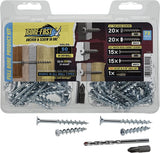 Hillman 377638 Borefast Drywall Anchors, No Size, Silver, 3 Count