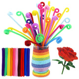 100 Pcs Pipe Cleaners Bulk,12inch Pipe Cleaners Craft,Chenille Stems Art Supplies for Projects Creative DIY Room Decor,Soft & Fl