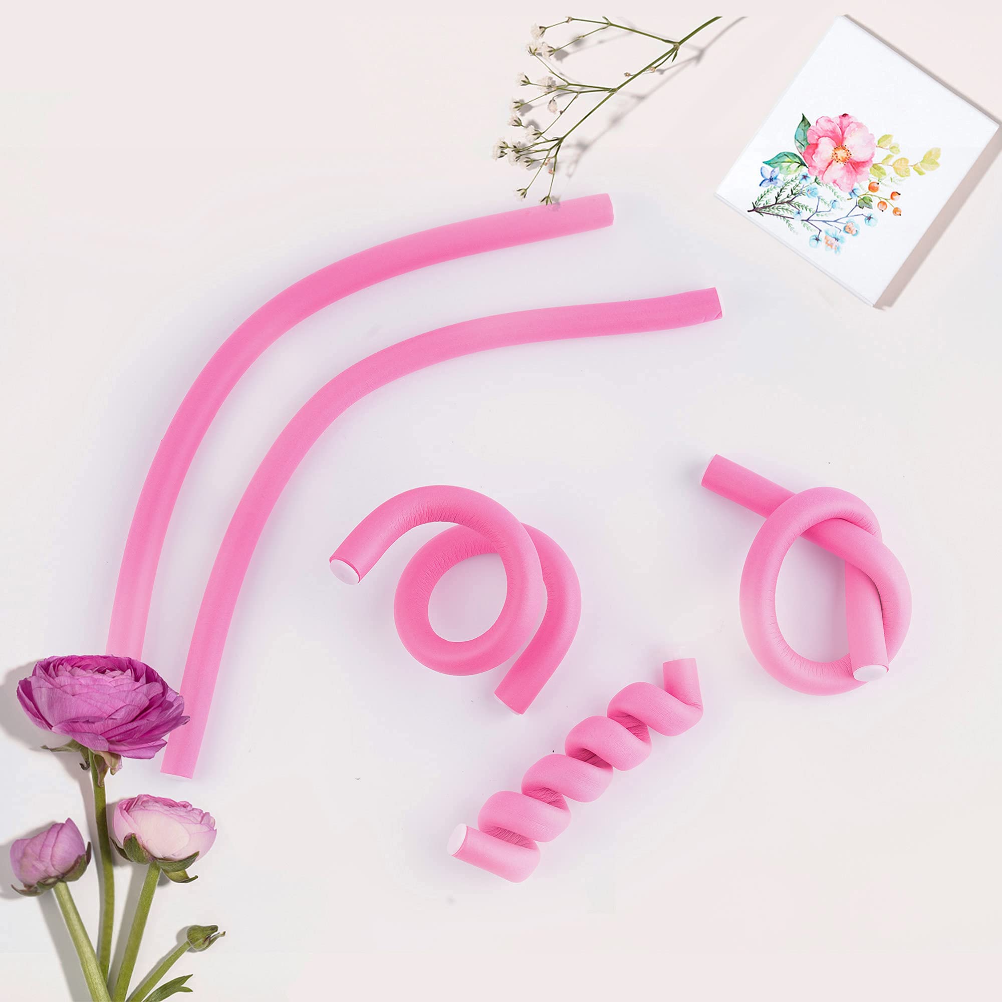 30PCS 9.45 Flexi Rods Curlers Set for Short and Long Hair, No Heat Foam Rollers with Steel Comb Buytta