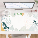 Colorful Star Large Mouse Pad, Green White Waterproof Desk Mat, Abstract Boho Double Sided Computer Gaming Mouse Pad, XXL Full D
